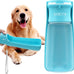 Soicta 19oz foldable portable dog water bottle, 12oz pet water dispenser for puppy, medium, large dogs and small animals