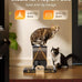 oneisall Automatic Cat Feeder for 2 Cats with 20 Cups/5L Capacity and Timed Feeding
