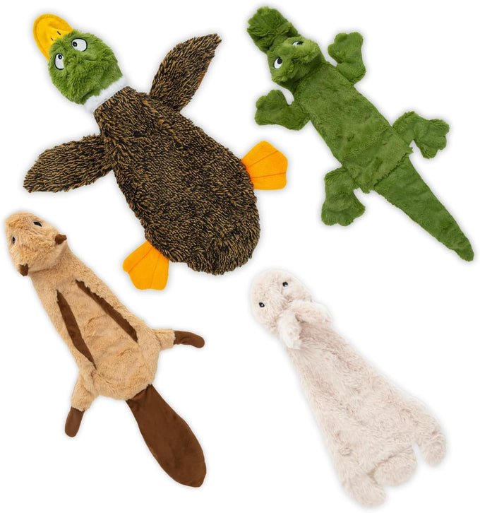 Soft Durable Fabric Squeaky Dog Toy for Small, Medium and Large Pets Interactive Indoor Play