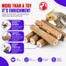 Bonka Bird Toys 1211 Pk6 6-pack natural sola sticks 3 long 1.25 diameter soft chew foraging toy