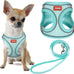 Yimeis No Pull Soft Mesh Pet Harness and Leash Set for Small Medium Large Dogs and Cats, Pink, X-Small