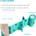 WePet Pawprints A Self-Adhesive Non-Woven Tape for Dog, Horse, Cat, Bird, Animal First Aid, 6 Rolls, 2 Inch, Blue, Green, Yellow