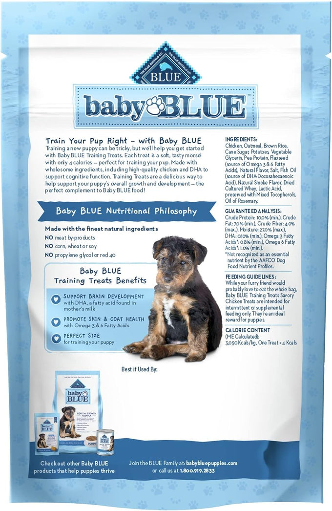 Blue Buffalo Baby Blue Training Treats Natural Puppy Soft Dog Treats Savory Chicken 4-oz Bag