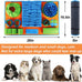 Vivifying snuffle mat for small and medium dogs, felt interactive dog puzzle toy with 8 hiding places, enrichment feeding game