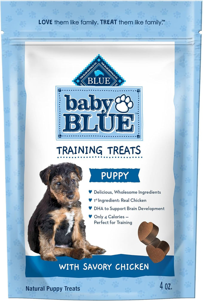 Blue Buffalo Baby Blue Training Treats Natural Puppy Soft Dog Treats Savory Chicken 4-oz Bag