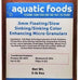 .5mm floating/slow sinking/sinking color enhancing micro granules for tropical fish and koi 8oz small jar by aquatic foods & blackworm co.