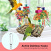katumo seagrass bird swing mat with stainless chains and colorful toys for small parrots