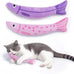9000mg North American Catnip Floppy Fish Cat Toys for Indoor Cats with Crinkle Sound and Soft Cotton-Free Surface
