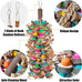 18inch multicolored wooden blocks parrot cage bite toy for macaws conures african greys
