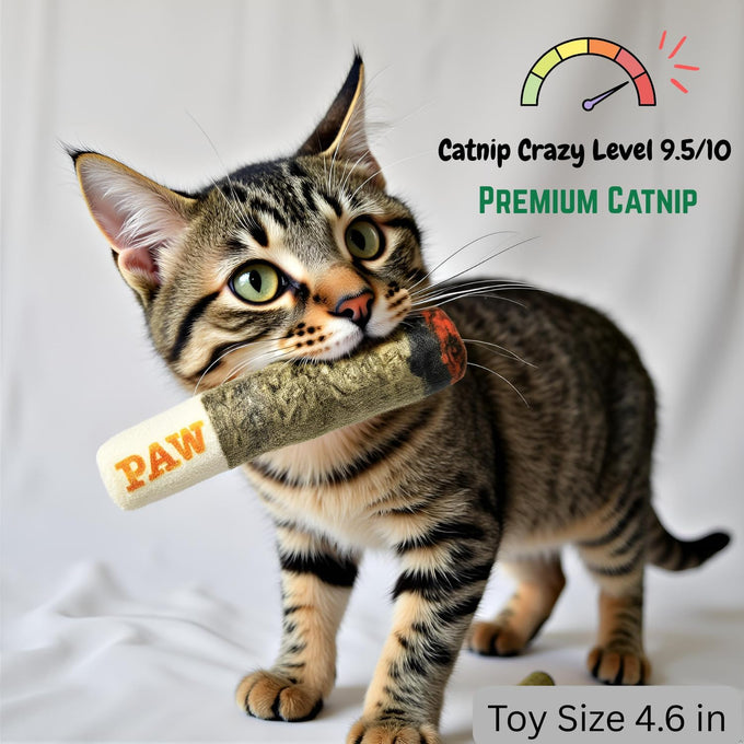 Nestpark crinkle kitten kicker with extra strong catnip for indoor cat gifts and toys