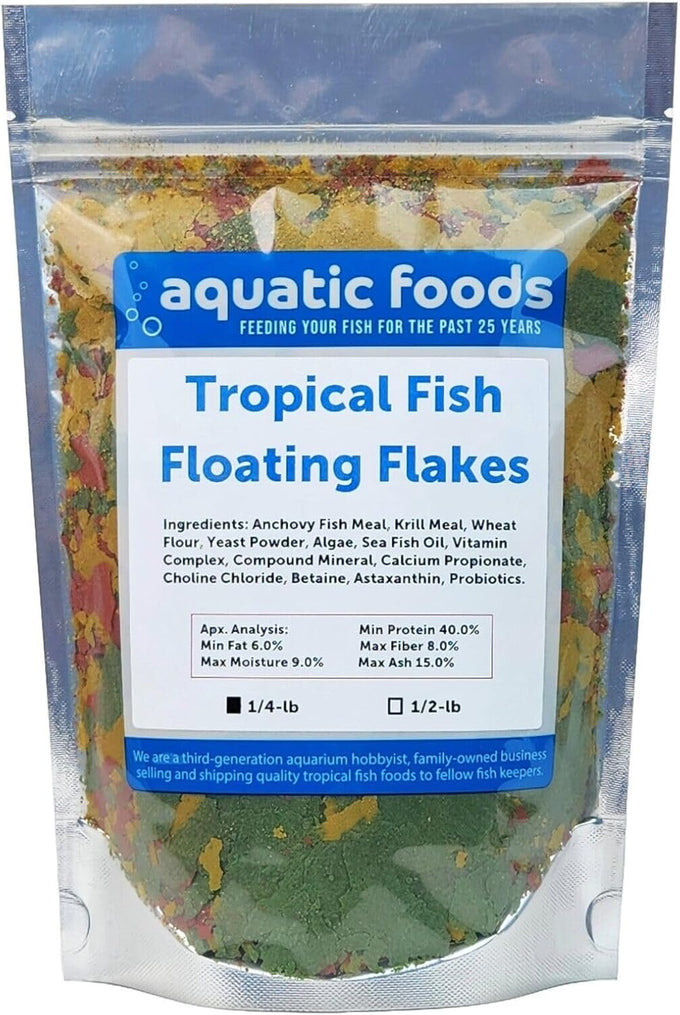 Aquatic Foods Tropical Fish Flakes, 12-Type Pellet Mix, 4-Type Wafers, Freeze Dried, Spirulina for Cichlids, Angels, Tetras, Guppies