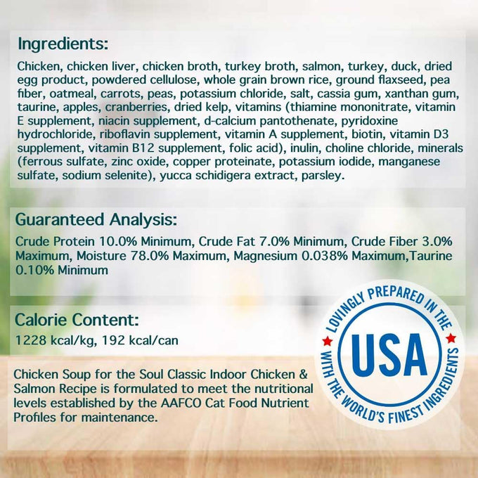 Chicken Soup For The Soul Chicken & Salmon Pate Wet Cat Food, 5.5 oz