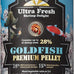 Ultra Fresh Goldfish Food - Goldfish Premium Pellet, 4.6 oz, Clear Water Formula, All Natural Sword Prawn Flavor