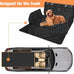 PETICON SUV cargo liner for dogs, waterproof pet cargo cover with bumper flap protector, non-slip, large universal fit, black