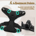 rabbitgoo dog harness no pull black large adjustable soft padded reflective oxford vest for labrador german shepherd