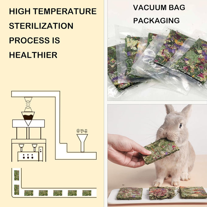 timothy hay rabbit chew toys for guinea pigs hamsters chinchillas gerbils teeth grinding 12pcs