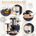 dark grey sweetcrispy 54 inch cat tree tower with scratching post and climbing ladder