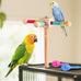 kyouki bird perch toy parakeets toy colorful sisal rope spinning stand medium size