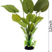 12 inch silk aquarium plants, artificial green decorations for fish tank, aquarium decor 2 pack