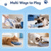nocciola 3-pack catnip fish toys with crinkle sound for indoor kittens enrichment