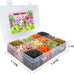 Natural Guinea Pig Chinchilla Hamster Treats Box with 12 Grids, Combination of Grains and Vegetables, Medium Size