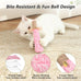 3 pack catnip toys for cats, funny cat toys with organic catnip, dental rope, and fun bell