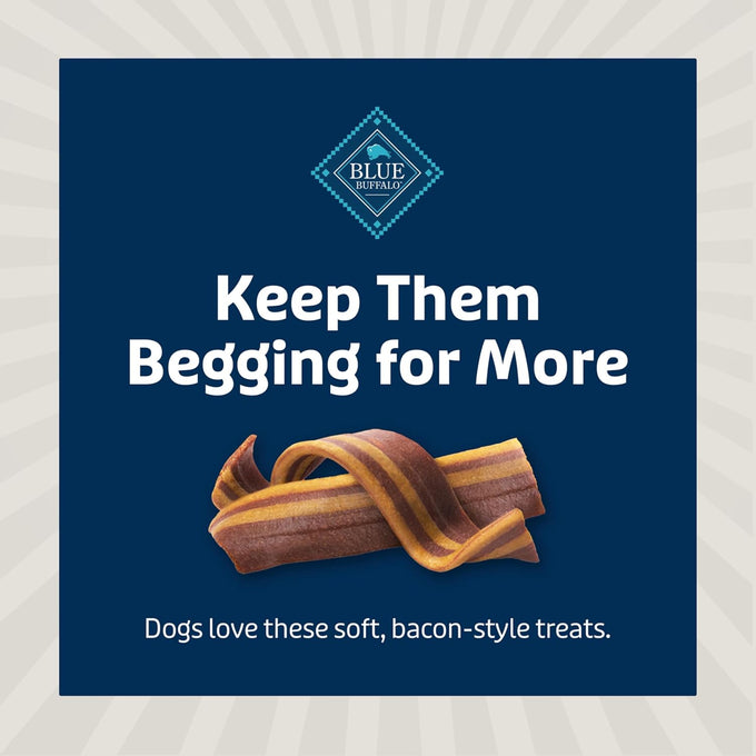 Blue Buffalo 6-oz Original Flavor Soft-Moist Dog Treats with Real USA Pork, Bacon-Style