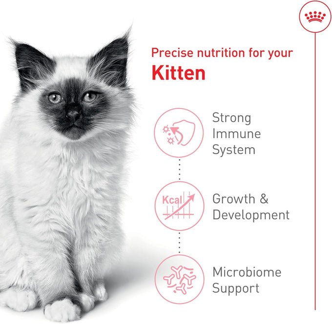 royal canin feline health nutrition kitten dry cat food, 7 lb bag for kittens 4 months to 1 year old