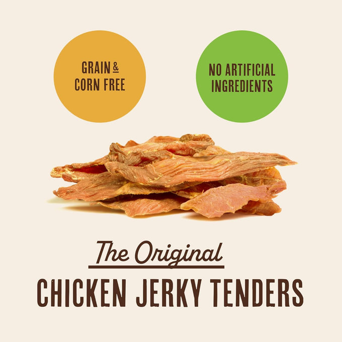 Waggin' Train Chicken Jerky Dog Treats, Made with 100% Real Chicken Breasts, 2 All-Natural Ingredients, High Protein, Easily Digestible for Big or Small Dogs