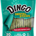 Dingo Twist Sticks Rawhide Chews for Dogs, Made with Real Chicken, 50 Count, Great for All Sizes