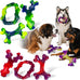 Frienhund tough nylon dog toys 3 pack for aggressive chewers, durable dog bones for medium large breeds