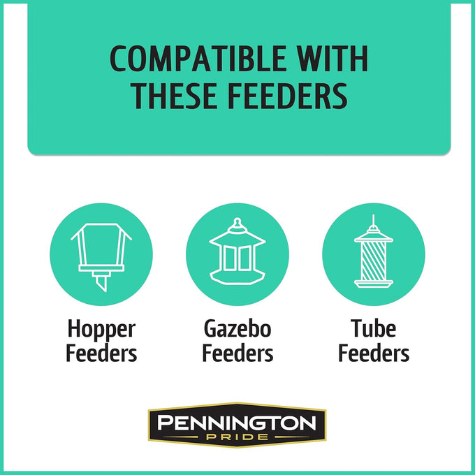Pennington Pride Wild Finch Blend, 10-lb. Bag, Year-Round Wild Bird Seed for Outdoor Feeders, Attracts Musical Songbirds