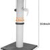 34-Inch heavy-duty grey cat scratching post with cotton rope and hanging ball for indoor cats