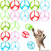 Baborui Yellow Cat Toy Disc Launcher Rechargeable Interactive Fetch Toy for Indoor Cats with 8 Flying Discs