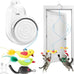 Automatic Flying Bird Feather & Mouse Wand Cat Toy for Indoor Cats, Hands-Free USB-Rechargeable Safe Play Chase Exercise