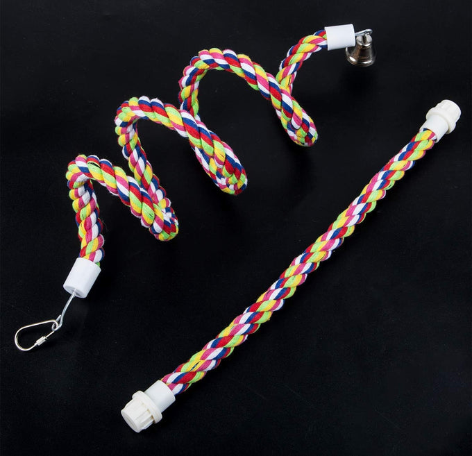 Rope Bungee Bird Toy, Senegal Parrot, Small