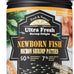 Ultra Fresh Baby Fish Food with 50% Sword Prawn Shrimp, Slow Sinking, Healthy Fry Growth and Cleaner Water