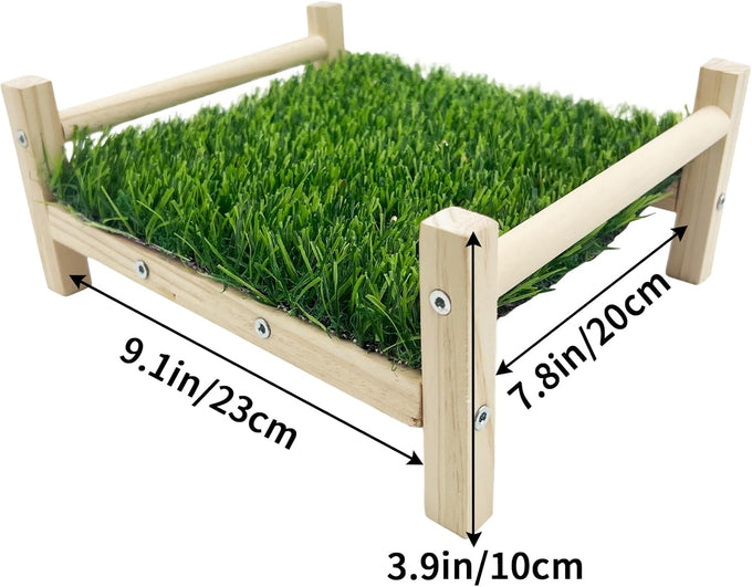 FlidRunest Parrot Hammock Bed, Bird Grass Perch Bed, Foraging Toy for Parakeet, Cockatiel, Lovebird, Conure