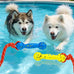 Expawlorer Floating Dog Toys 2 Pack, 7.9x2.4 inches ETPU Foam with Rope, for Water Fetch and Retrieving Games