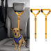 Bwogue 2-packs adjustable nylon dog cat car headrest restraint safety seat belt strap harness