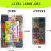 Natural Guinea Pig Chinchilla Hamster Treats Box with 12 Grids, Combination of Grains and Vegetables, Medium Size