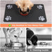 Absorbent Pet Feeding Mat with Waterproof Backing for Food and Water Bowls - 20"x12" Striped Dark Gray