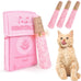 3 pack catnip toys for cats, funny cat toys with organic catnip, dental rope, and fun bell