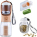 Cibaabo 12oz and 20oz Dog Water Bottle with Food Container & Poop Bag Holder