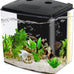 AQUANEAT 1.2 Gallon Small Rectangular Betta Fish Tank Starter Kit with LED Light and Water Filter Pump