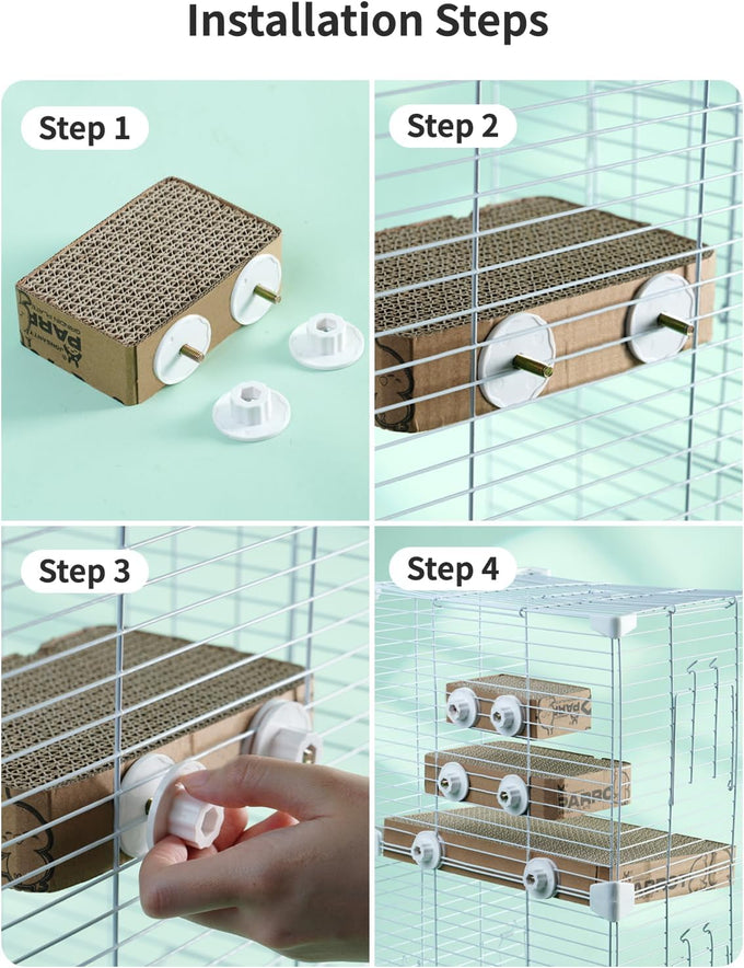 7.3 inch natural corrugated cardboard bird platform toy for parrots and small to medium-sized pet birds