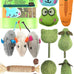 green 12 pack premium organic catnip toys for cats silvervine sticks balls mouse kicker teething toys kittens enrichment