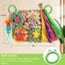 YIXUND Foraging Playground Bird Toys for Parakeets, Parrots, and Small to Medium Birds with Eco-Friendly Seagrass and Natural Wood Chew Toys