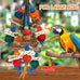 parrot toys, natural corn cob, sturdy nut, bird chew toy, durable, safe, handcrafted