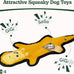 sharlovy no stuffing crinkle squeaky dog toys for aggressive chewers durable plush for small medium large breed